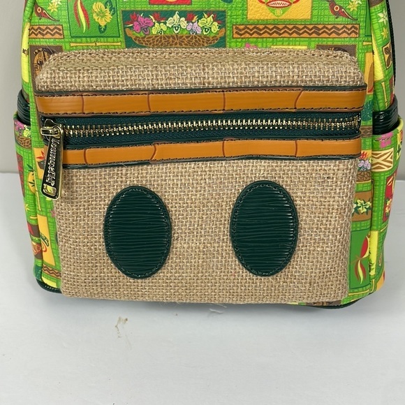 Loungefly Mickey Mouse The Main Attraction Tiki Room mini backpack NWT - Picture 3 of 9